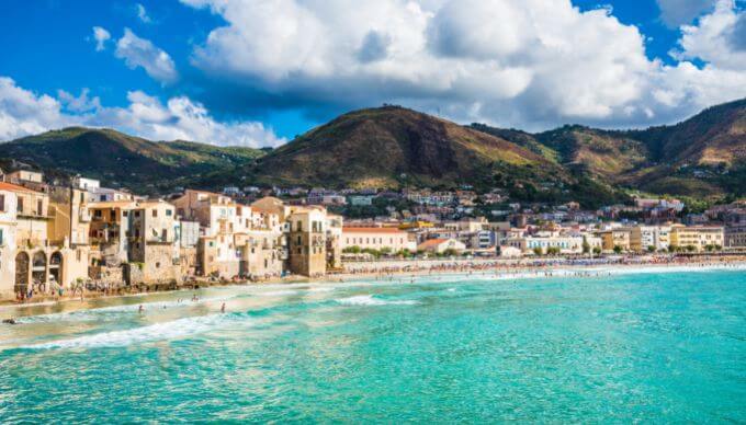 Sicily by the sea with a stunning view