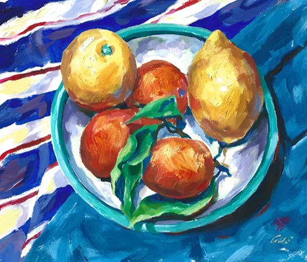 Fruit bowl painting