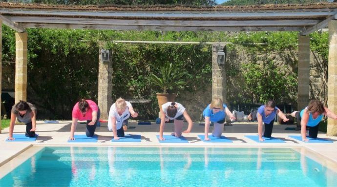 People enjoying their workout in the sun