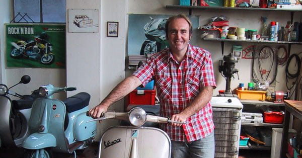 Peter Moore Author Italy Vespa