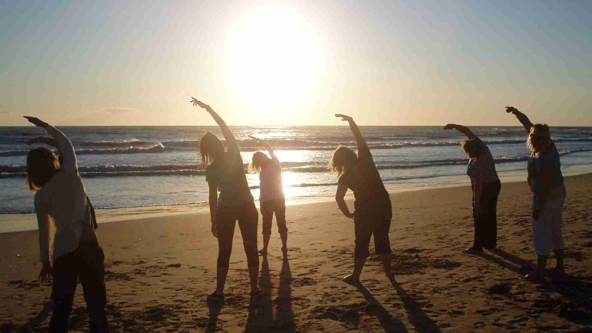 Group on the beach