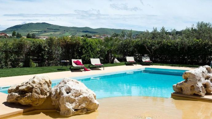 Villa Ager Sicily Pool Area