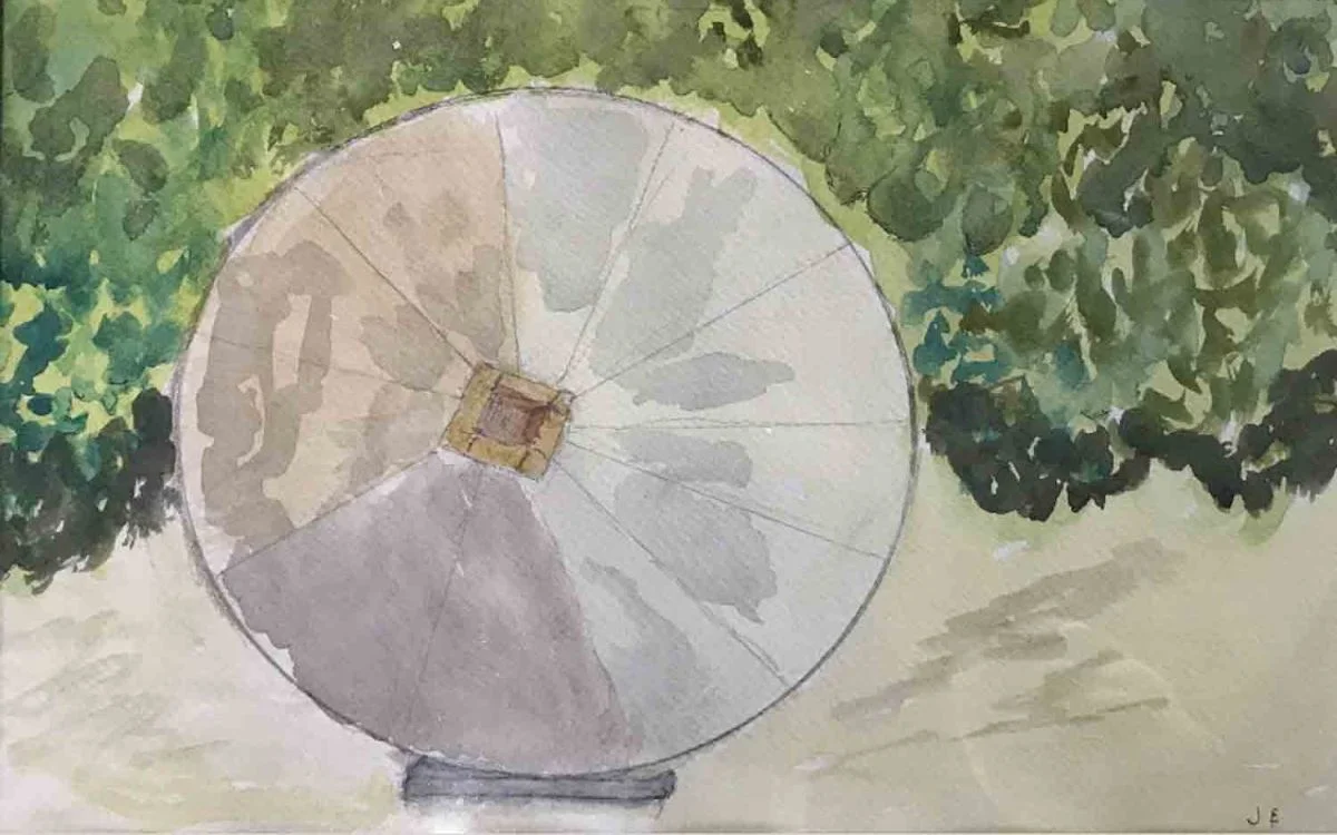 The Art of Travel Exhibition Old Mill Wheel - Dean Village John Ellis