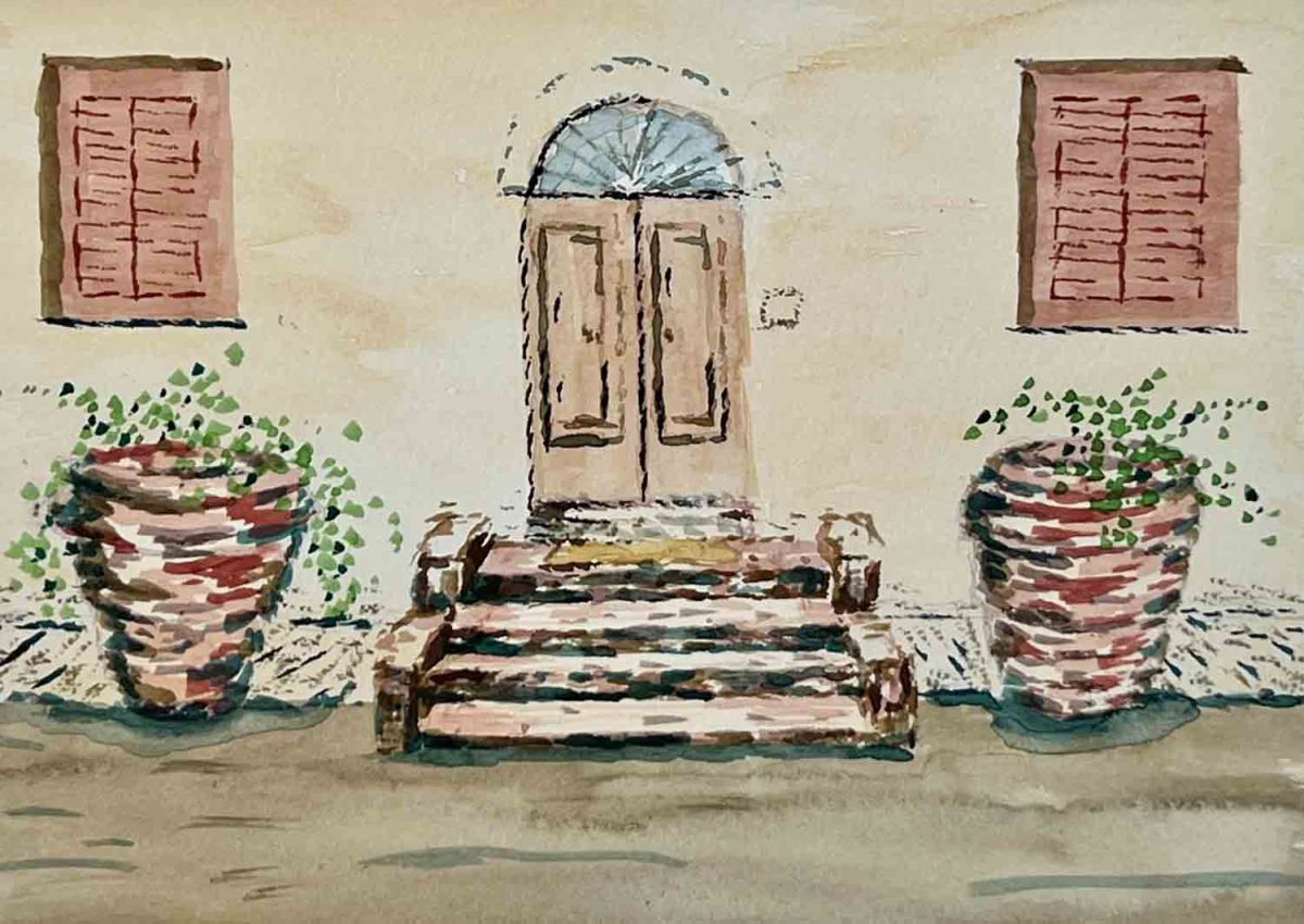 Rustic door in Tuscany Caroline McDermit