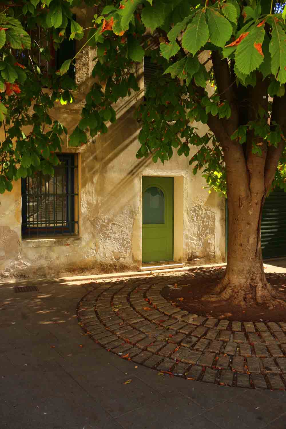 Art of Travel Exhibition quiet corner of a square Treviso Alan Dickson