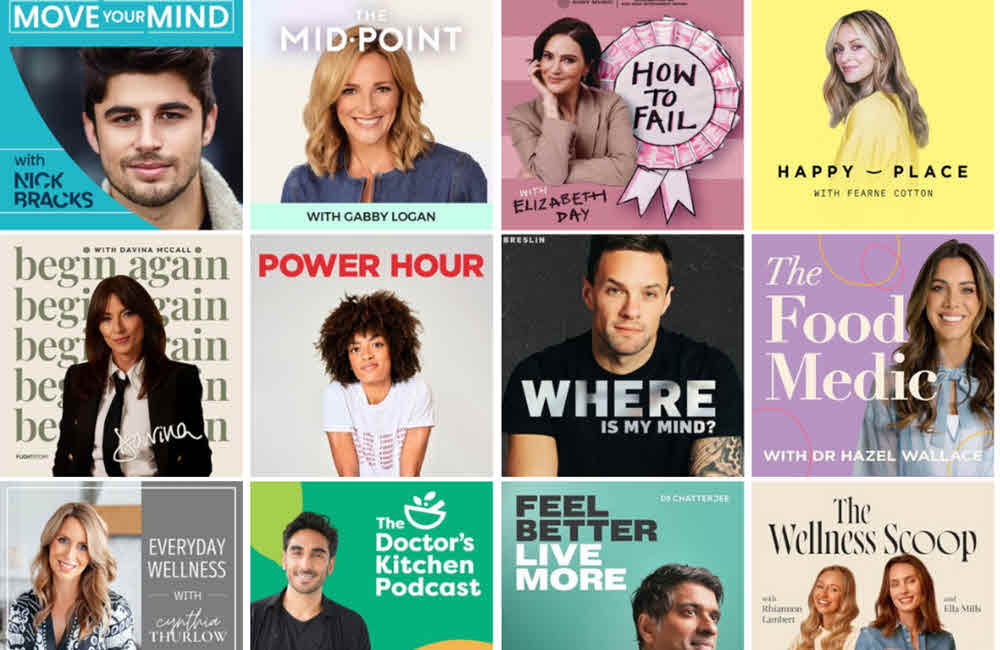 Our favourite 12 wellness podcasts this year.