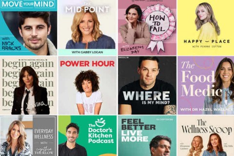 Our favourite 12 wellness podcasts this year.