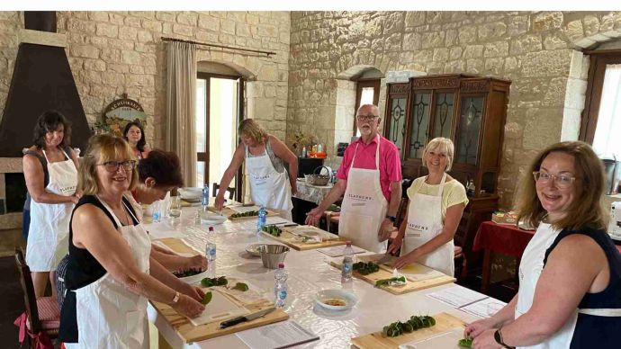 Cooking on a Pilates holiday
