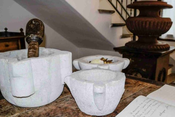 Villa Brisighella pestle and mortar