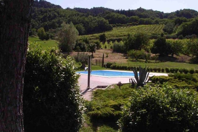 Villa Brisighella pool view 1