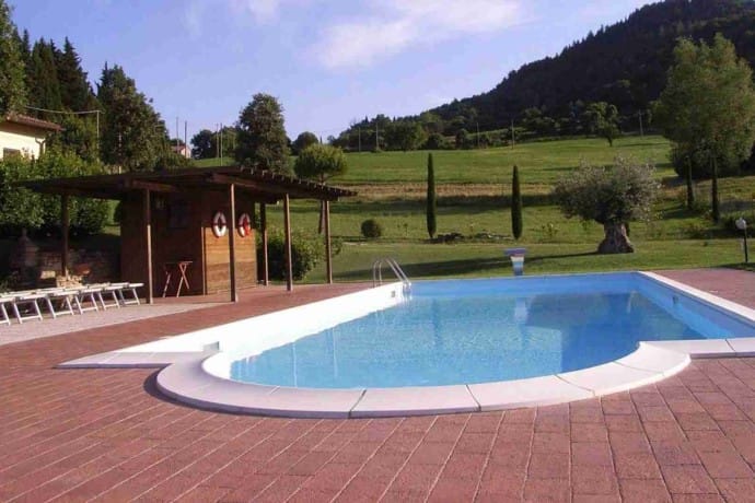 Villa Brisighella pool view 2