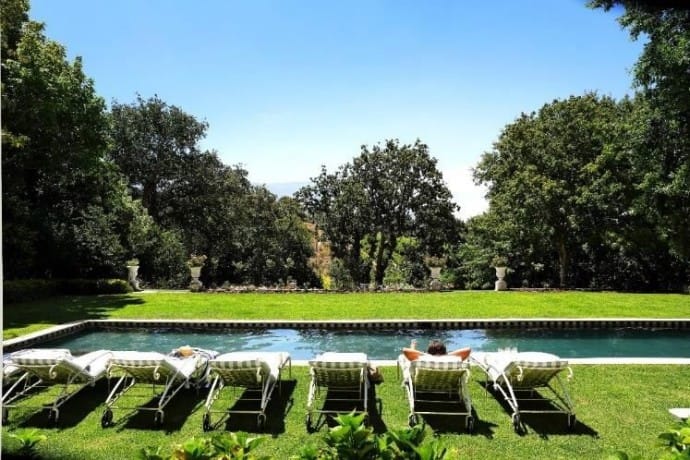 Constantia pool and garden