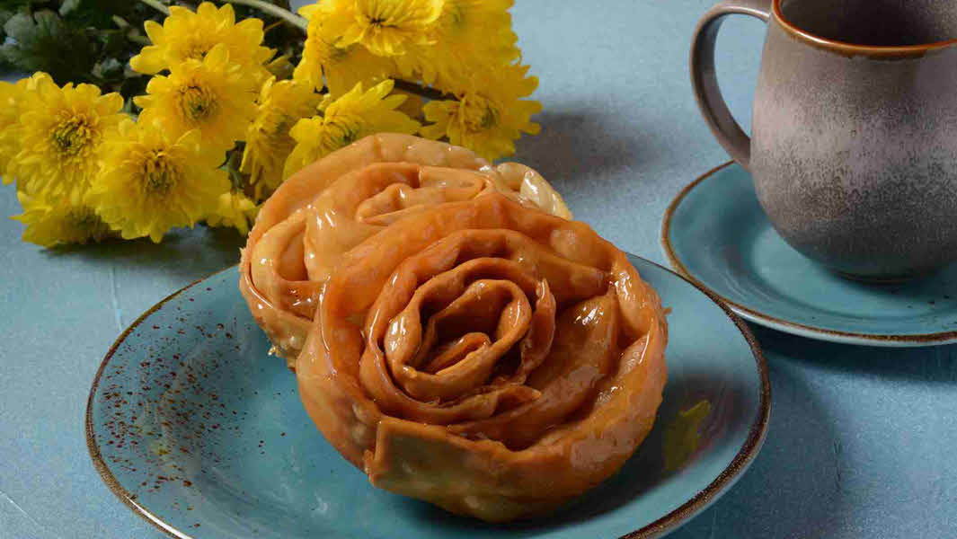 Chebakia honey drenched pastries.