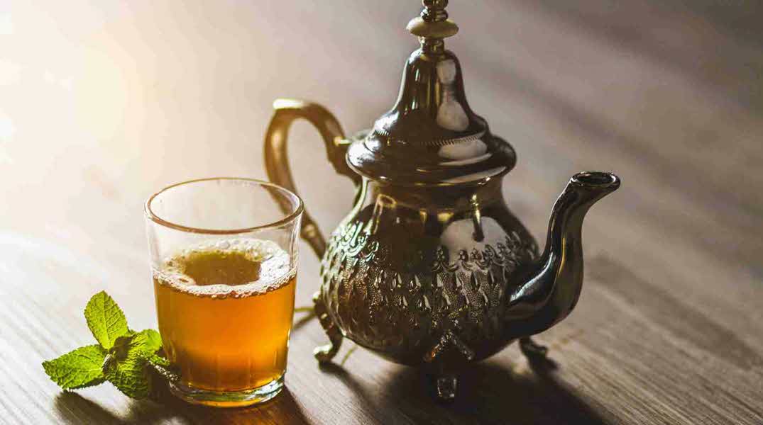 Moroccan mint tea.