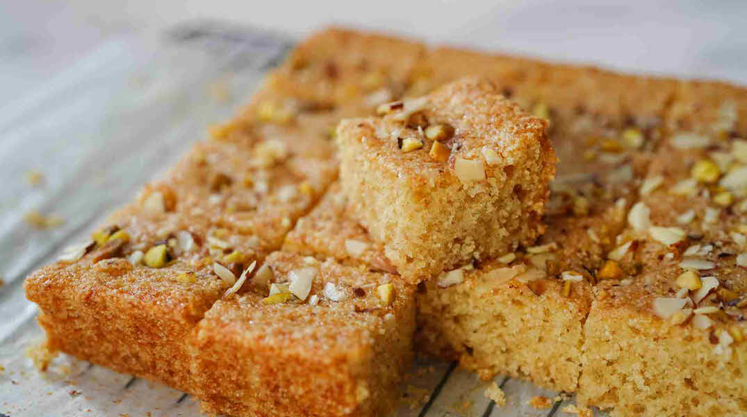 Sfouf moroccan almond and semolina cake.