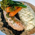 New recipe for Cider-Braised Sausages with Creamy Celeriac Mash.