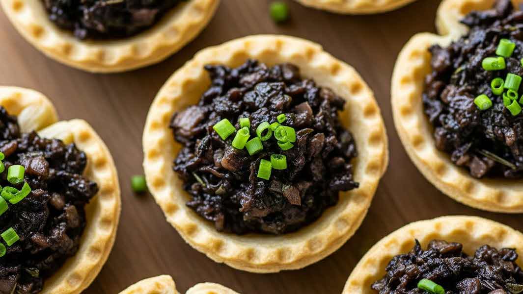 Mini Mushroom Duxelle Tartlets. Mini Mushroom Duxelle Tartlets.