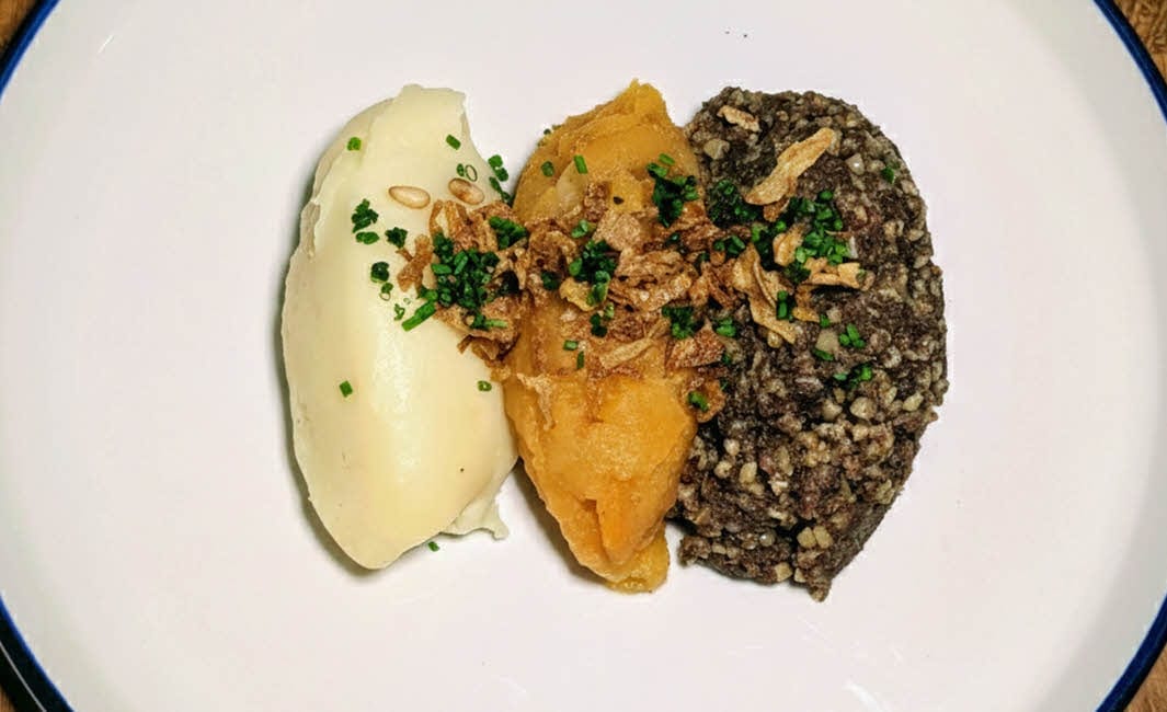 Haggis, Neeps & Tatties.
