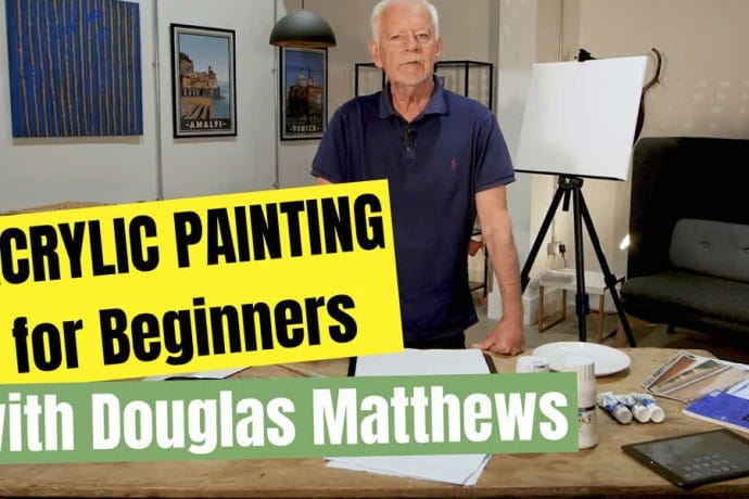 New online course launched on painting with acrylics for beginners.
