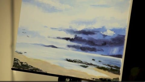 Douglas Matthews shows you techniques for painting the sea with acrylics.