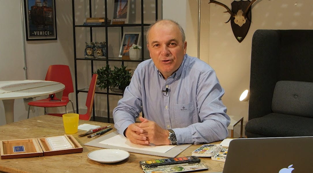 Art tutor Mark Holden introduces the watercolour painting for beginners tutorials.