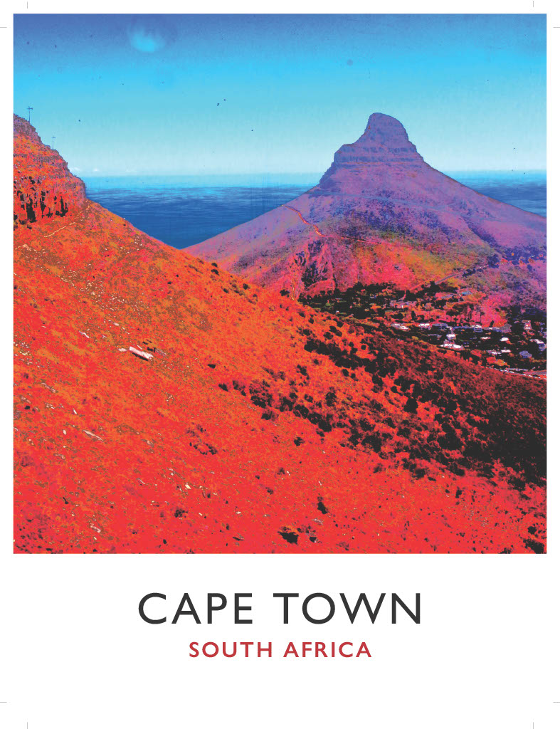 Cape Town heights by Alan Dickson - view from Table Mountain in beautiful sunshine.