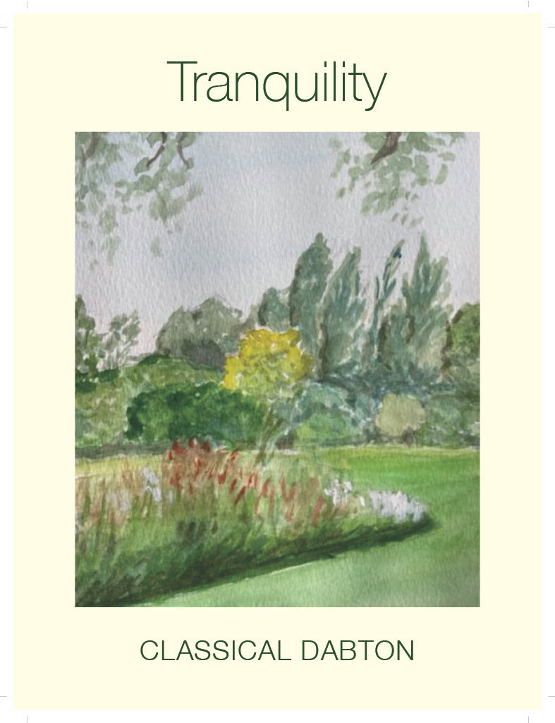 Watercolour capturing a secluded corner of the historic Dabton House gardens.