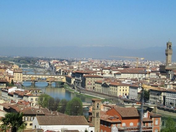 Beautiful view on Tuscan roof tops Beautiful view on Tuscan roof tops