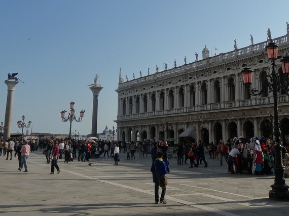 Picturesque St Marks square in Venice