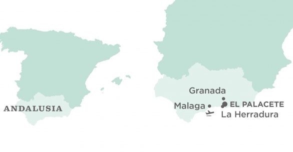Flavours Holidays Andalusia Region, Villa and Airport Map Flavours Holidays Andalusia Region, Villa and Airport Map