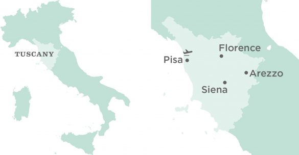 Flavours Holidays Tuscany Region, Villa and Airport Map Flavours Holidays Tuscany Region, Villa and Airport Map