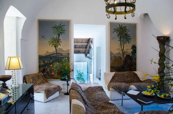 Living room at Saracen tower in Amalfi Living room at Saracen tower in Amalfi