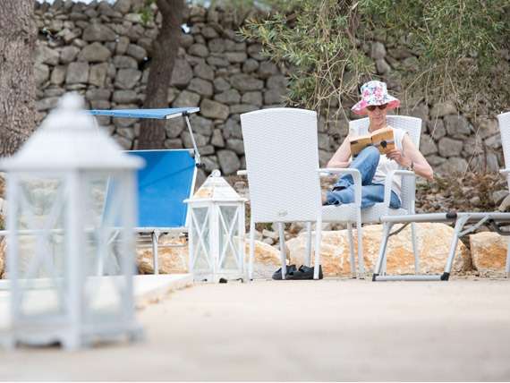 Relaxing-Under-Olive-Tree Reading Under an Olive Tree